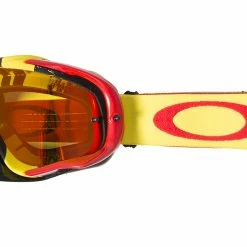 MASQUE OAKLEY CROWBAR MX PINNED RACE YELLOW/RED IRID FIRE + CLEAR