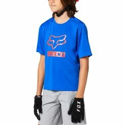 MAILLOT MANCHES COURTES FOX KIDS RANGER BLUE -BIKE Soldes 2023 T21MTMCFOXKRAB 02 2000