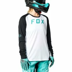 MAILLOT MANCHES LONGUES FOX WOMEN DEFEND BLACK/WHITE