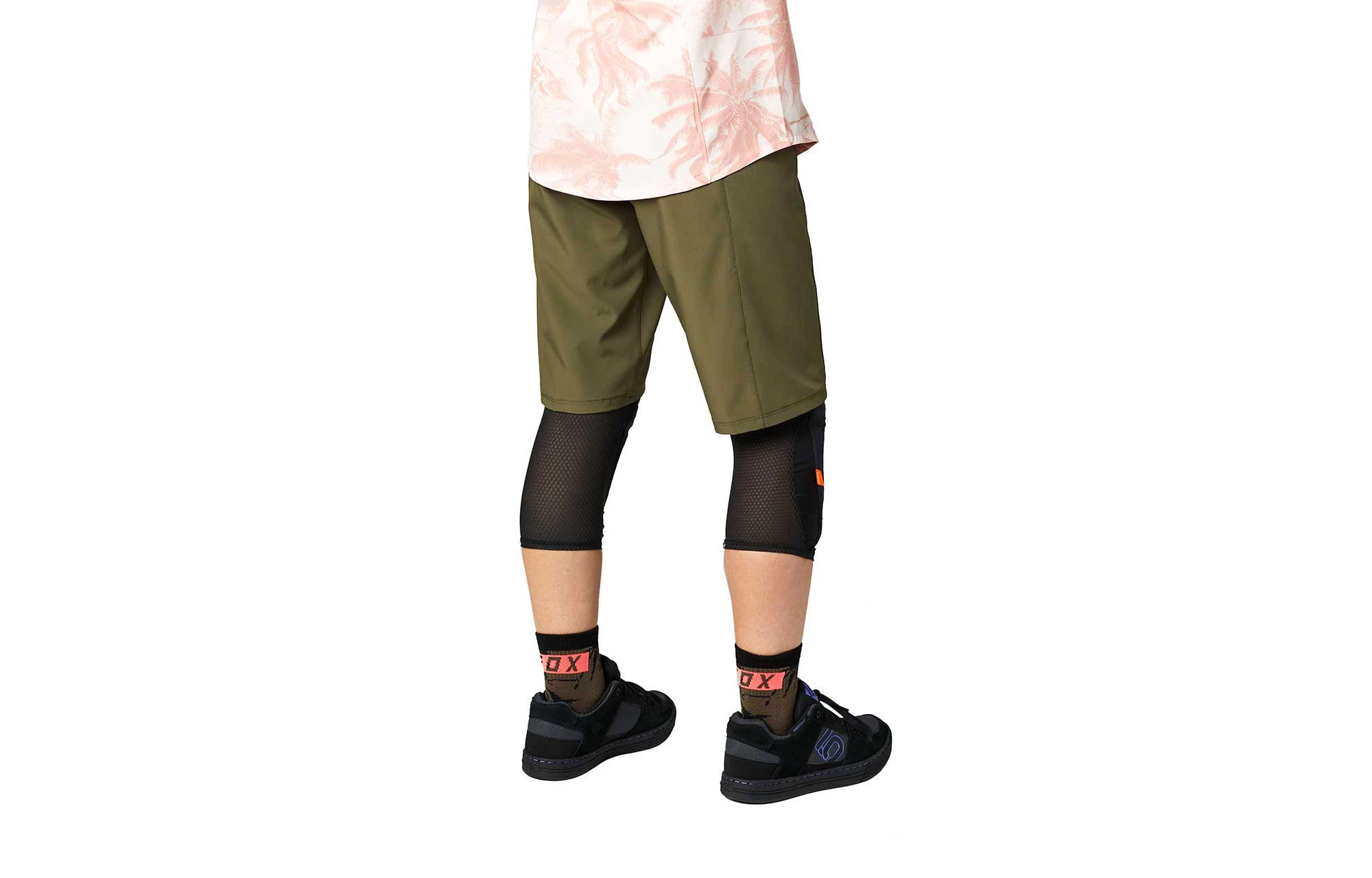 SHORT FOX WOMEN FLEXAIR LITE NO LINER OLIVE GREEN 6 SHORT FOX WOMEN FLEXAIR LITE NO LINER OLIVE GREEN – Image 4