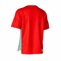MAILLOT MANCHES COURTES FOX KIDS DEFEND FLUO RED
